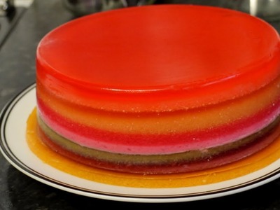 HOW TO MAKE A JELLY. JELLO RAINBOW CAKE