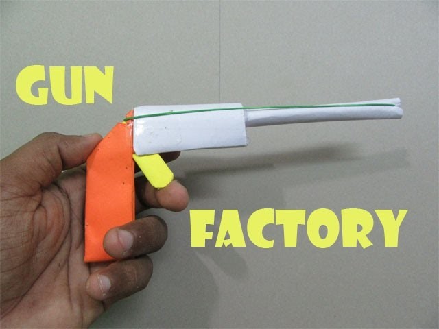 How to Make a Paper Caribbean Gun that shoots Rubber bands - Easy Tutorials
