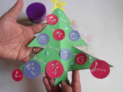 How to Make a Paper Christmas Tree! Construction Paper