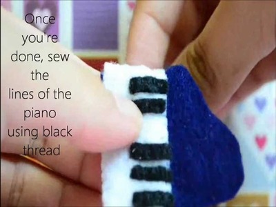 How to Make a Piano Plush From Felt