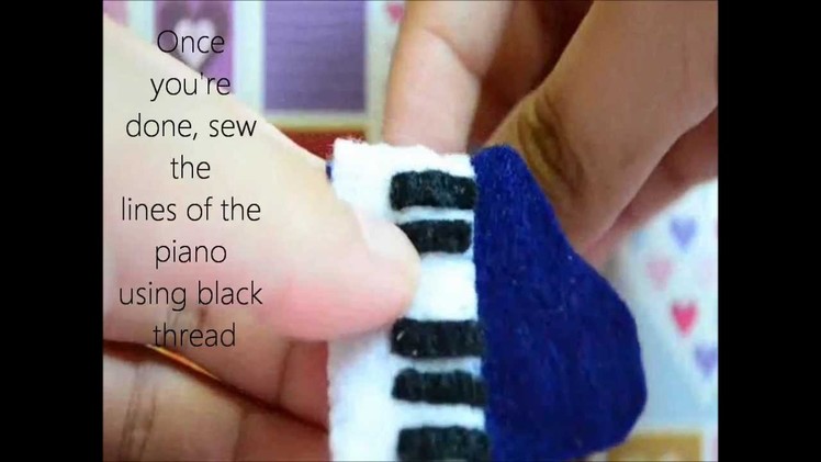 How to Make a Piano Plush From Felt