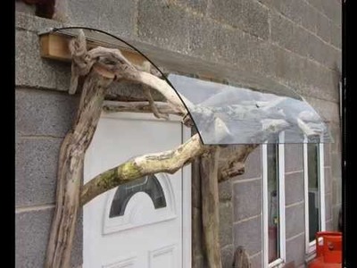 How to make a Porch using driftwood and reclaimed material