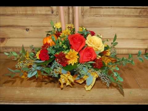 How to Make a Thanksgiving Centerpiece Using Fresh Flowers