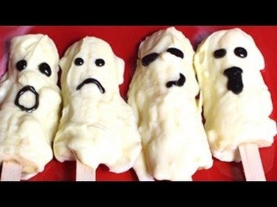 How to Make Banana Ghost Pops