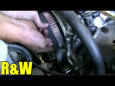 How to Remove and Replace the Timing belt and Water Pump - Mitsubishi 2.4L SOHC Engine PART 3