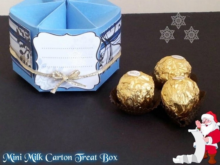 Mini Milk Carton Treat Box ( Especial De Navidad )