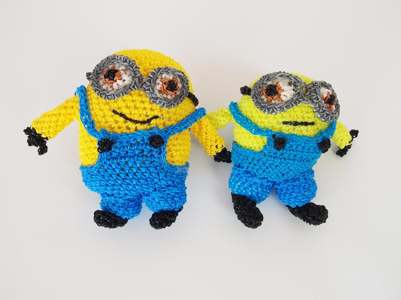 Minion Bob Rainbow Loom Bands Amigurumi Loomigurumi Hook Only Tutorial