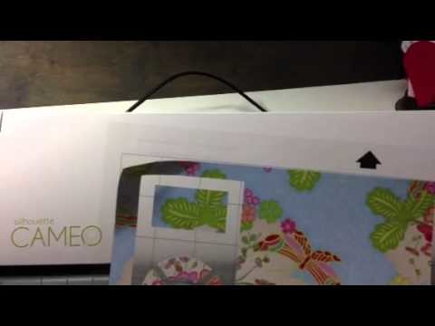 MY FIRST SILHOUETTE CAMEO CUT & A TIP WHEN LOADING YOUR MAT