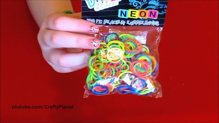 NEON Rainbow Loom Rubber Band Haul - Rubber Band Bracelets, Rings, Charms and More Twistz Bandz