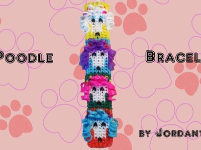 New Poodle Dog Bracelet - Alpha Loom. Rainbow Loom