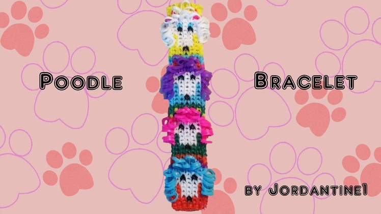 New Poodle Dog Bracelet - Alpha Loom. Rainbow Loom