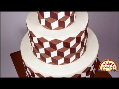 Optical Illusion Cake with Modeling Chocolate