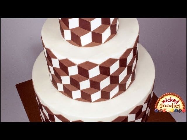 Optical Illusion Cake with Modeling Chocolate