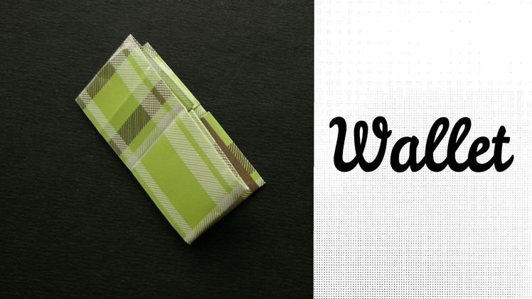 Origami Paper Wallet - For beginners !!