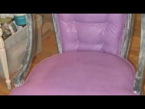 Painting a chair with cece caldwell's chalk and clay paints