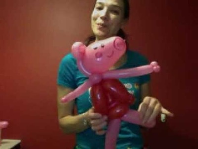Peppa Pig balloon twist. balloon modelling