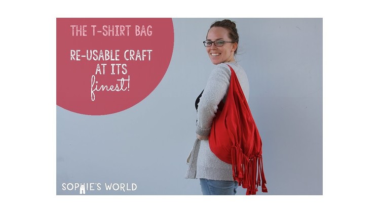 Recycled T-Shirt Beach Bag|Sophie's World