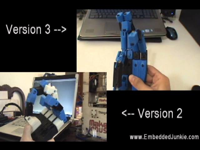 Robotic Hand Prototype 3D Print Version 3.0