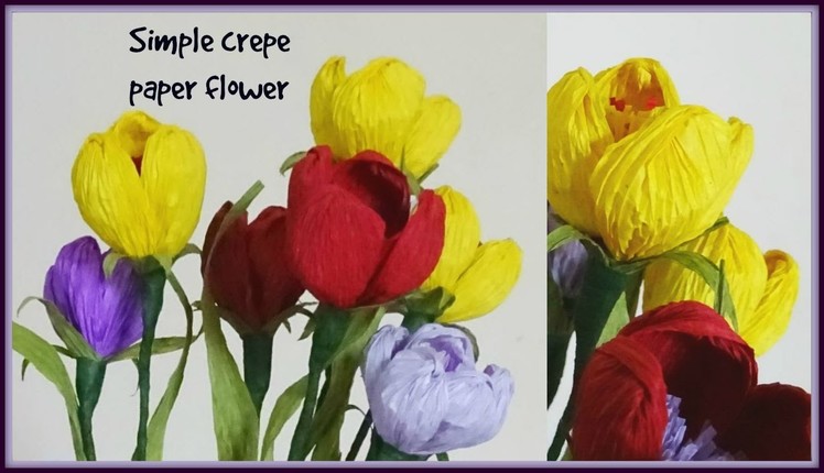 Simple crepe paper flower - diy