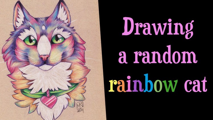 Speed Drawing a random RAINBOW CAT
