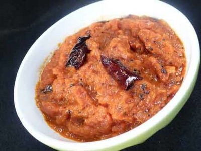 Tomato & Onion Chutney (for South Indian Cuisine) Indian Recipe