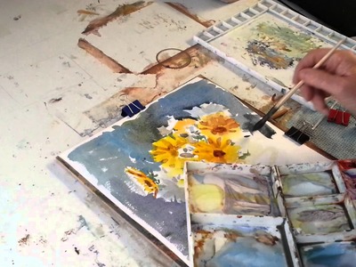 Watercolour Painting How to paint flowers