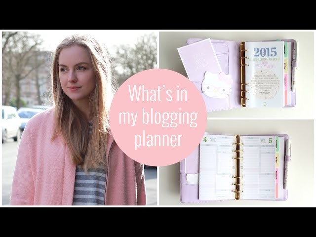 What's in my blogging planner | Kikki K life planner & life is crafted inserts | Axelle Blanpain