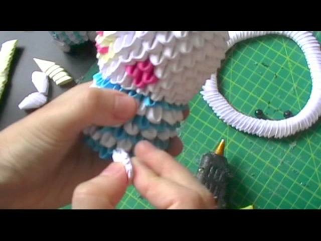 3D origami: how to glue on bead eyes and limbs
