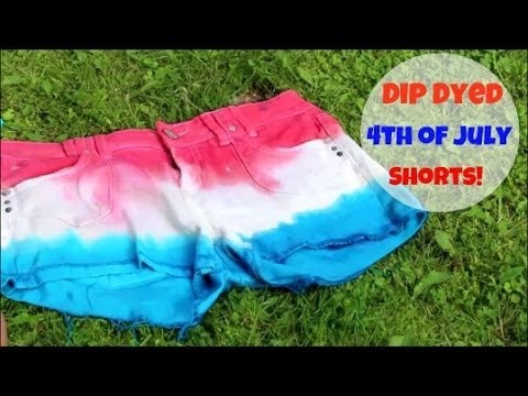 4th Of July Dip Dyed Shorts! ♡