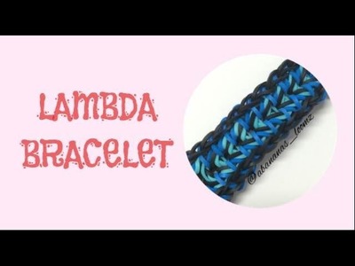 Abananas Loomz - "Lambda" Rainbow Loom Bracelet