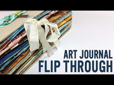Art Journal flip through and how-to expand the book spine
