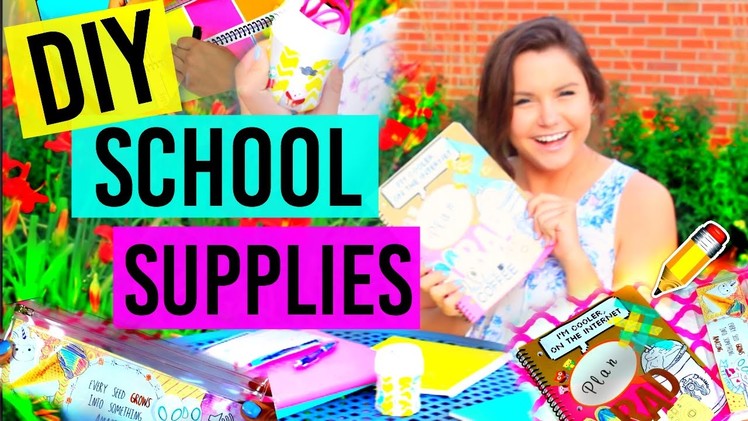 Back To School: DIY School Supplies!!! Tumblr Inspired