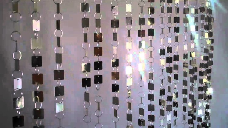 Beaded Curtain - "Shimmy" Metallic Gold or Silver