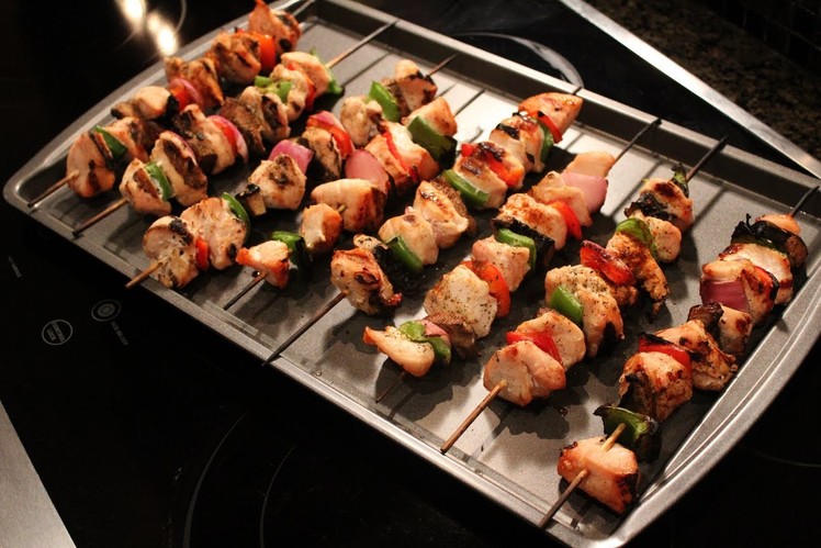 Bodybuilding Grilling:  Low-Carb Grilled Chicken Kabobs