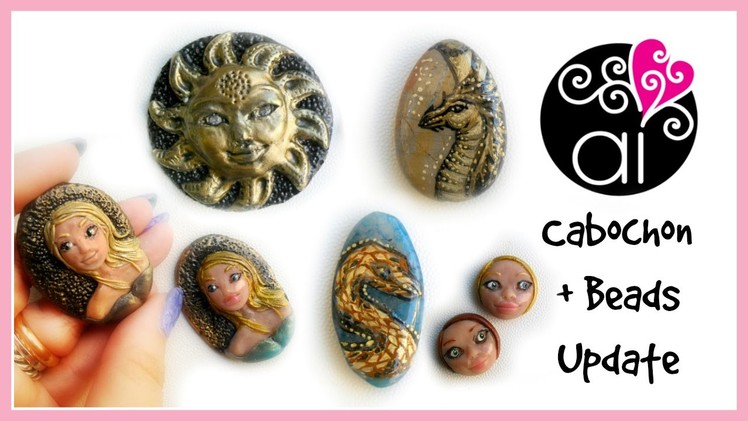 Cabochon & Beads Update | Polymer Clay | Painted Stones | Resin | 1°