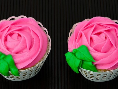 Cupcake Rose Swirl with Buttercream Frosting. Icing by Cookies Cupcakes and Cardio