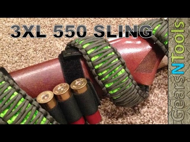 DIY 3XL 550 Triple Cobra Weave Gun Sling Shotgun. Rifle How to Step by Step Instructions