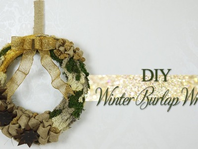 DIY Beautiful Moss & Burlap Wreath {Decorating For Christmas} | Nekkoart