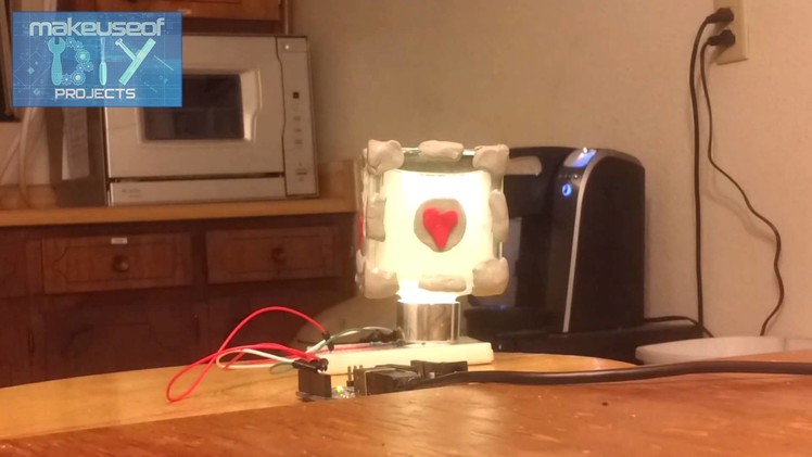 DIY Companion Cube Mood Lamp