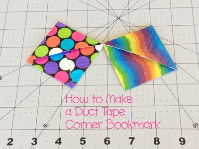 DIY: Duct Tape Corner Bookmark