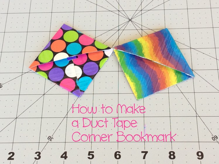DIY: Duct Tape Corner Bookmark