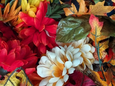 DIY Fall Wreath Tutorial using Dollar Tree Products!!!