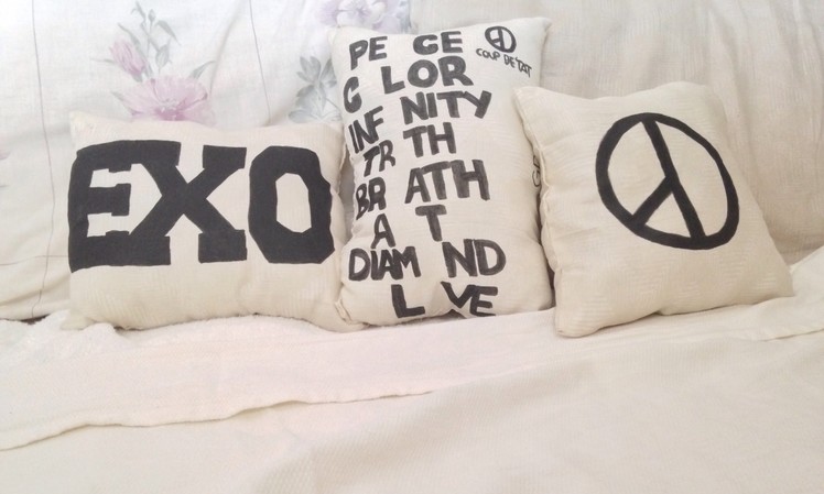 DIY K-Pop Pillow (Sew.No Sew) Tutorial