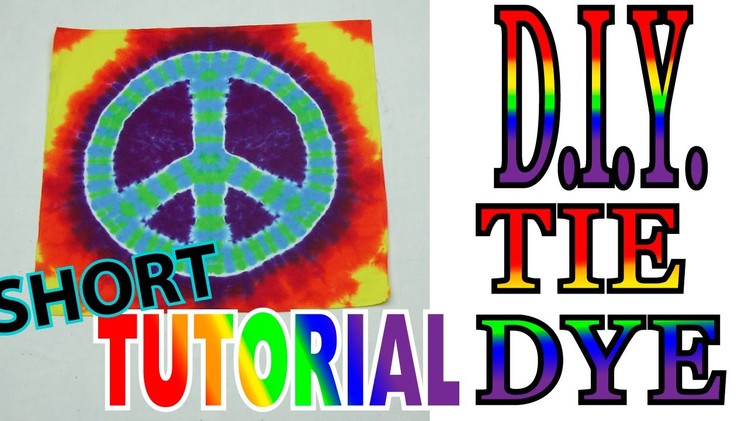 DIY: Peace Sign Tie Dye [Short Tutorial]