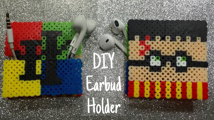 DIY perler bead earbud holder! (Harry Potter inspired)