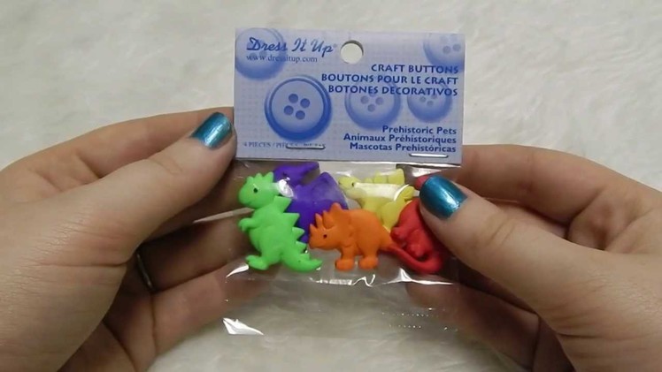 Dress It Up Craft Buttons Product Review - Prehistoric Pets - [www.gingercande.com]