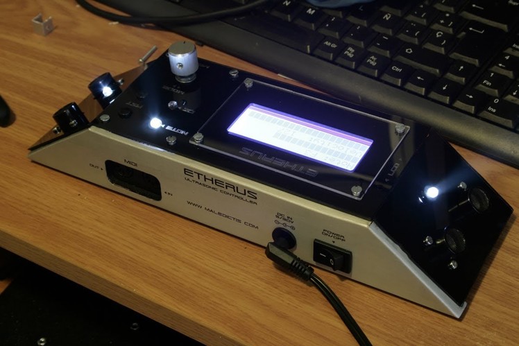 ETHERUS - Arduino Ultrasonic MIDI controller - LASER HARP. THEREMIN - DIY - By Multiman