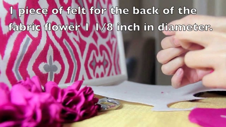 Fabric Flower Tutorial plus OOTD Bright and Colorful