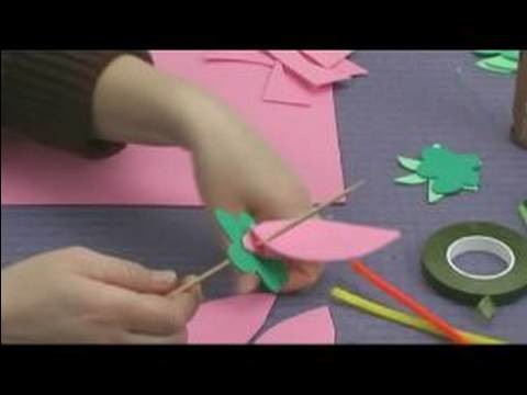 Foam Flower Crafts for Kids : Adding Petals to Flower Kids' Craft