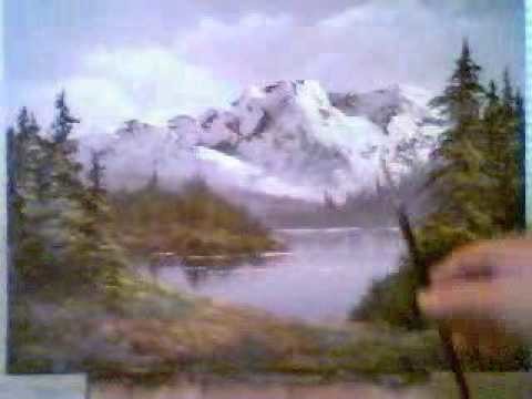 Happy Little Mountain oil painting